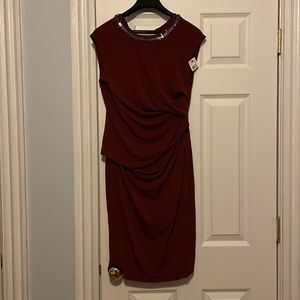 Never worn maroon small A Pea in the Pod maternity cocktail dress